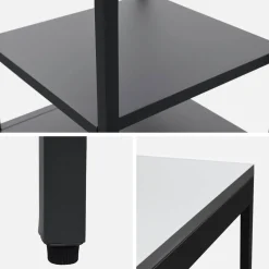 Modulo cucina da esterno in acciaio con 2 ripiani, 49cm