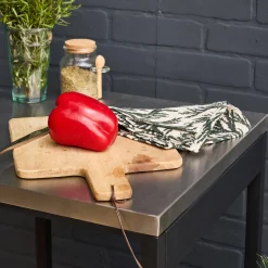 Modulo cucina da esterno in acciaio con 2 ripiani, 49cm
