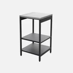 Modulo cucina da esterno in acciaio con 2 ripiani, 49cm