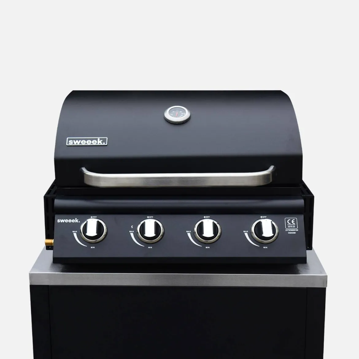 Modulo cucina da esterno con barbecue a gas 4 bruciatori, 5 moduli