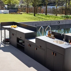 Modulo cucina da esterno in acciaio inossidabile, 6 moduli