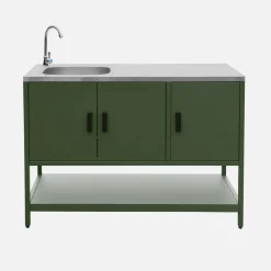 Modulo cucina da esterno in acciaio inossidabile, 3 moduli