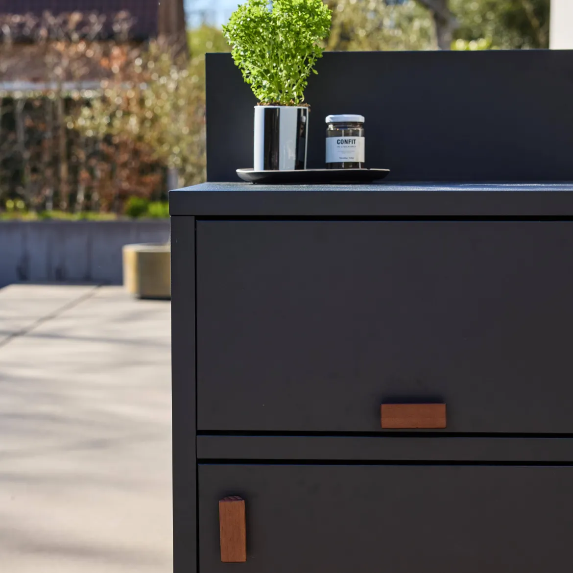 Modulo cucina da esterno in acciaio 2 porte, 60cm