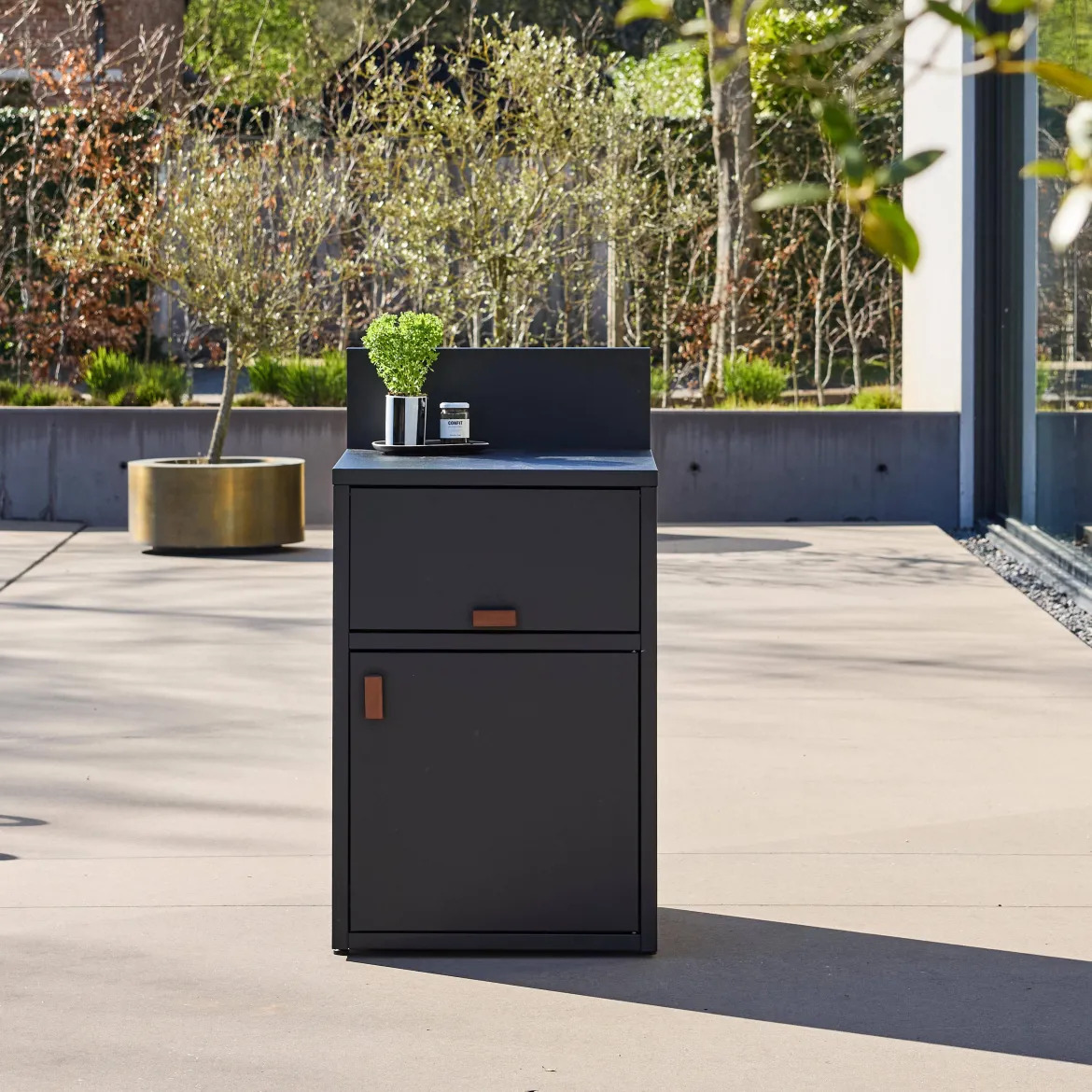 Modulo cucina da esterno in acciaio 2 porte, 60cm