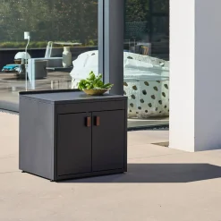 Modulo cucina da esterno in acciaio con 2 ante, 75,5cm
