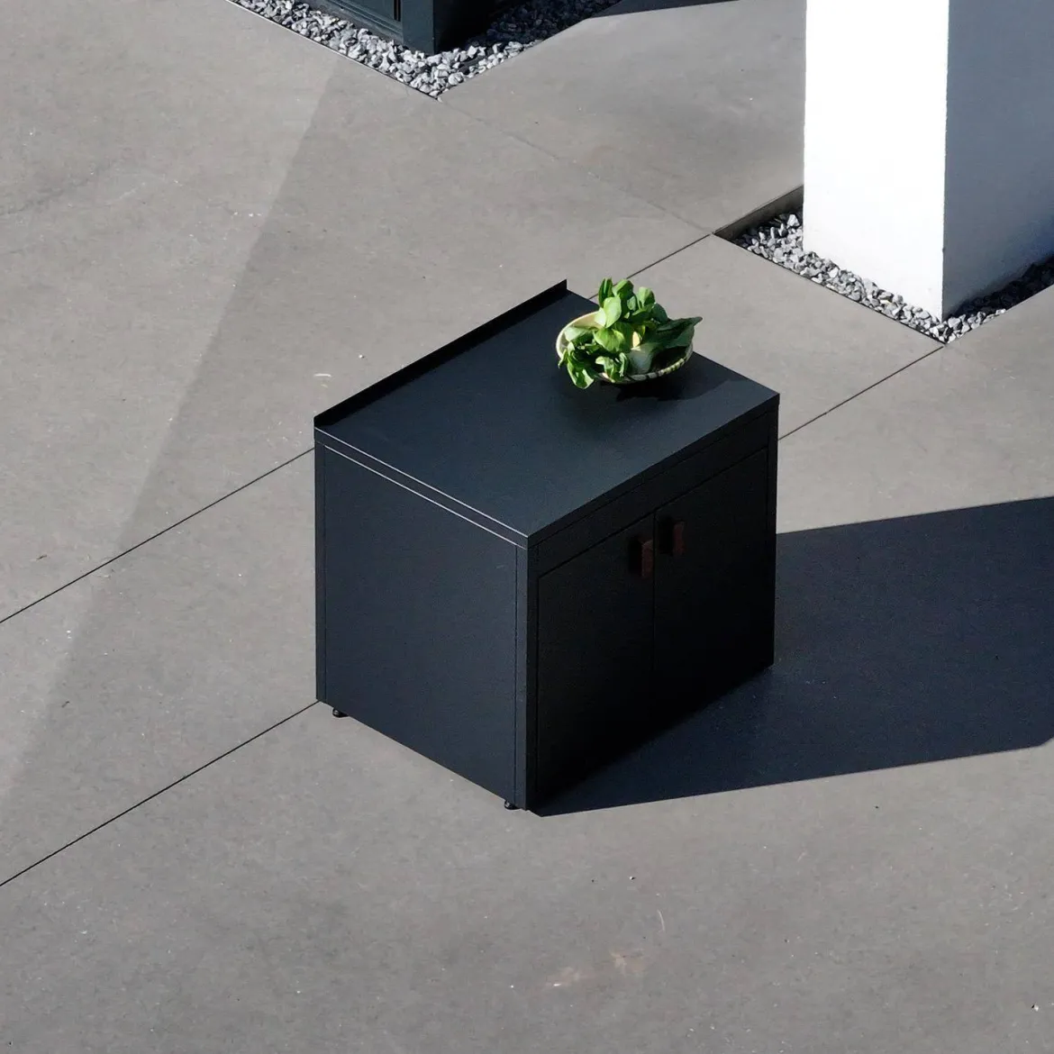 Modulo cucina da esterno in acciaio con 2 ante, 75,5cm