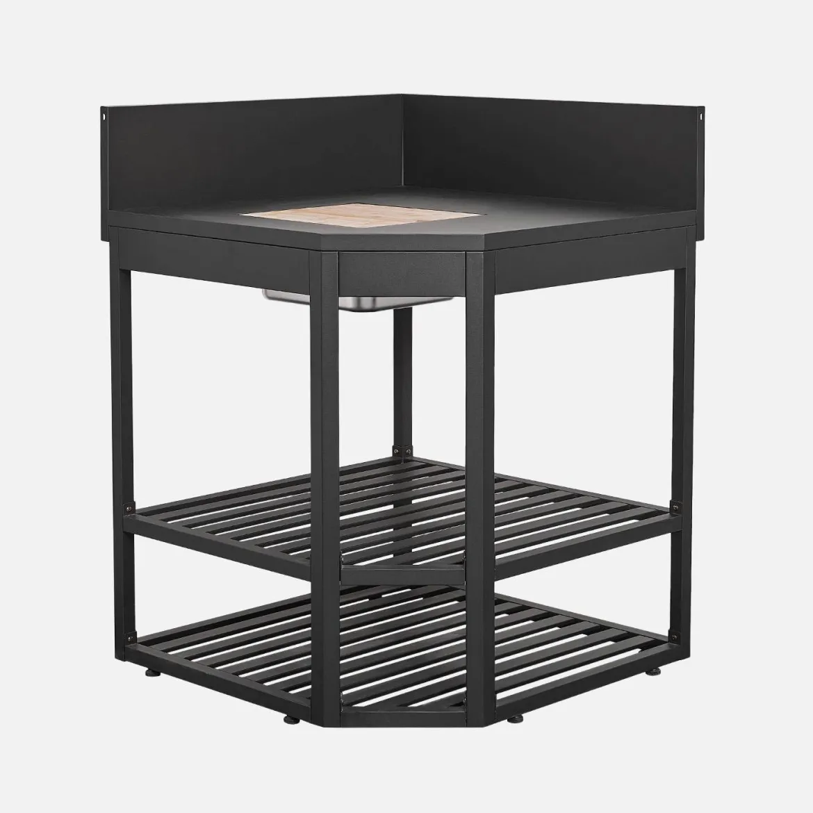 Modulo cucina da esterno in acciaio con accessori, 80cm