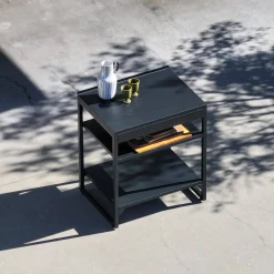 Modulo cucina da esterno in acciaio 2 ripiani, 80cm