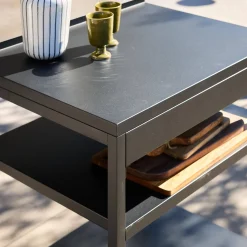 Modulo cucina da esterno in acciaio 2 ripiani, 80cm