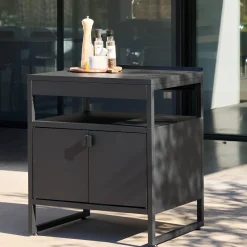 Modulo cucina da esterno in acciaio con 2 ante, 80cm