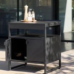 Modulo cucina da esterno in acciaio con 2 ante, 80cm