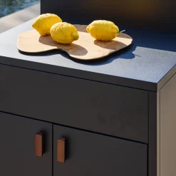 Modulo cucina da esterno in acciaio con 2 ante, 80cm