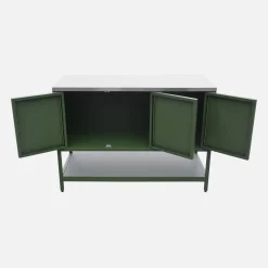 Modulo cucina da esterno in acciaio 3 ante e 1 ripiano, 120cm