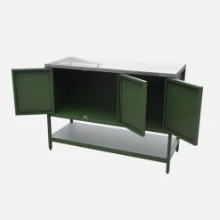 Modulo cucina da esterno in acciaio 3 ante e 1 ripiano, 120cm