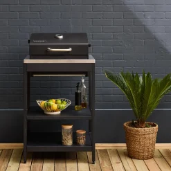 Modulo cucina da esterno con barbecue a carbonella