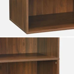 Modulo guardaroba decorazione legno 5 ripiani