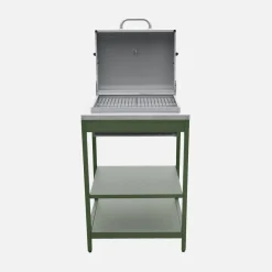 Modulo cucina da esterno con barbecue a carbonella