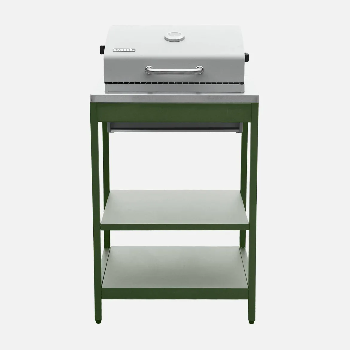 Modulo cucina da esterno con barbecue a carbonella