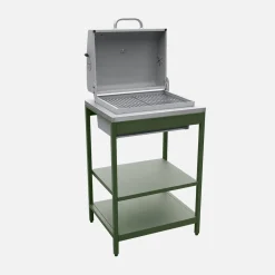 Modulo cucina da esterno con barbecue a carbonella