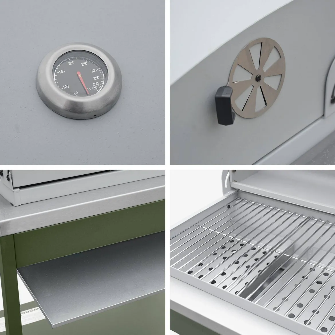Modulo cucina da esterno con barbecue a carbonella