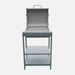 Modulo cucina da esterno con barbecue a carbonella