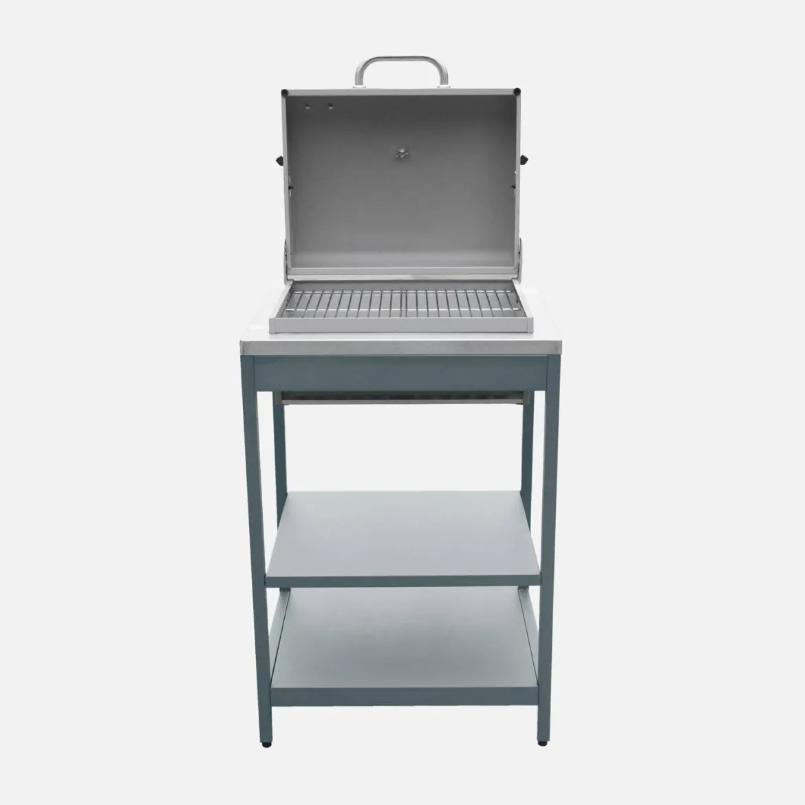 Modulo cucina da esterno con barbecue a carbonella