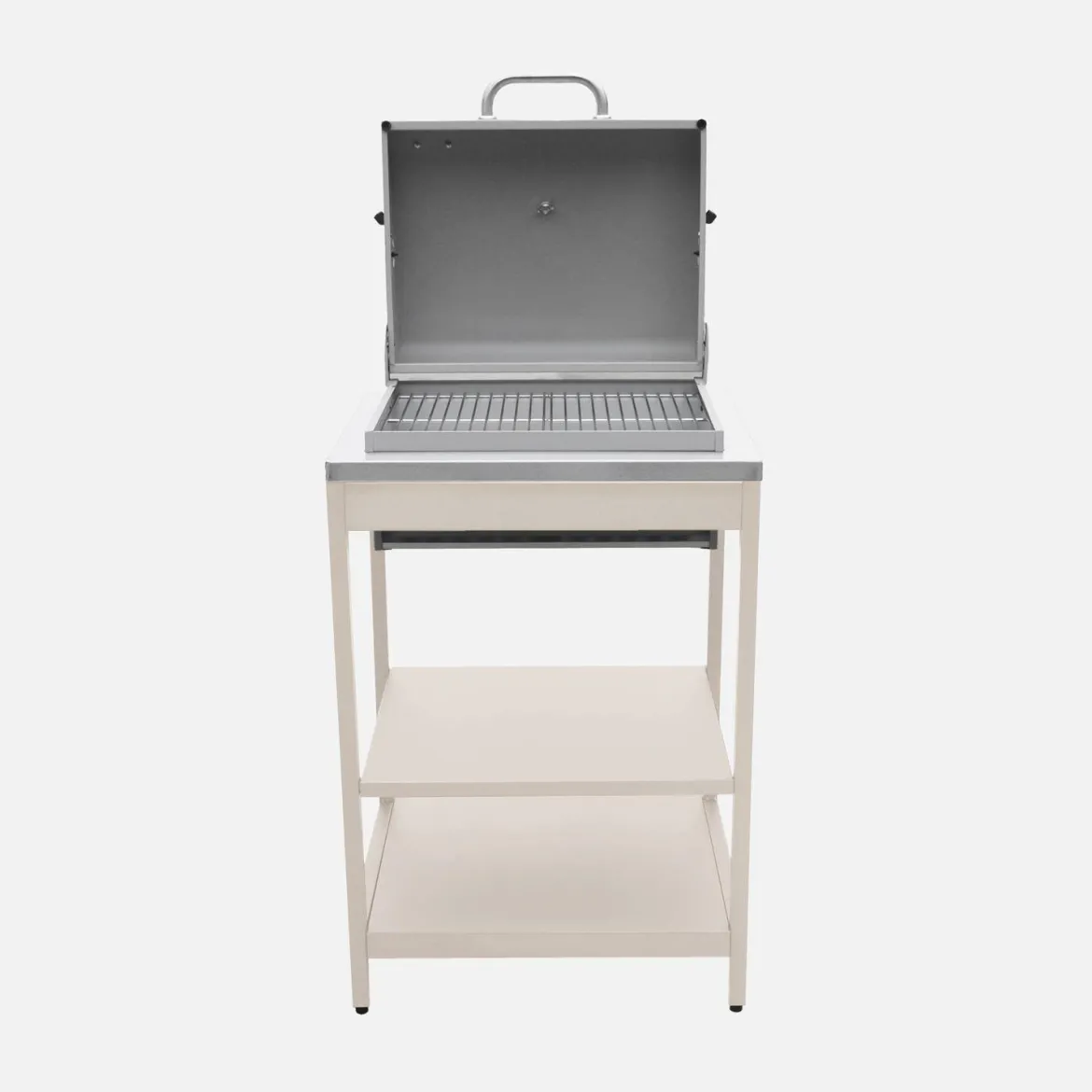 Modulo cucina da esterno con barbecue a carbonella