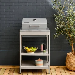 Modulo cucina da esterno con barbecue a carbonella