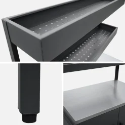 Modulo cucina da esterno con barbecue a gas a 3 bruciatori, 5 moduli