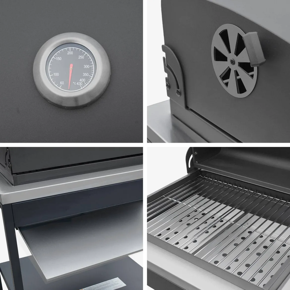 Modulo cucina da esterno con barbecue a carbonella, 3 moduli