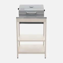 Modulo cucina da esterno con barbecue a carbonella e lavandino, 2 moduli