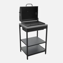 Modulo cucina da esterno con barbecue a carbonella e lavandino, 2 moduli