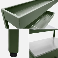 Modulo cucina da esterno con barbecue a carbonella, 6 moduli