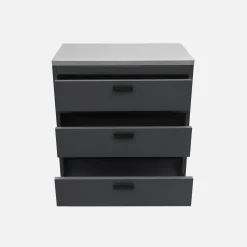 Modulo cucina da esterno in acciaio con 3 cassetti, 80cm