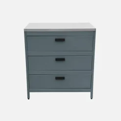 Modulo cucina da esterno in acciaio con 3 cassetti, 80cm