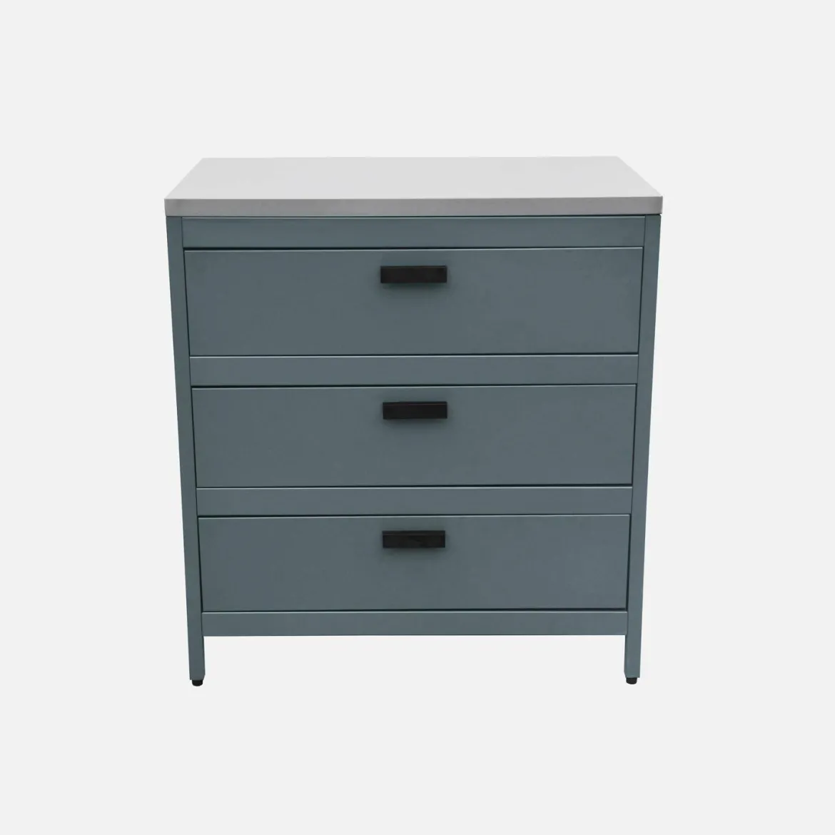 Modulo cucina da esterno in acciaio con 3 cassetti, 80cm