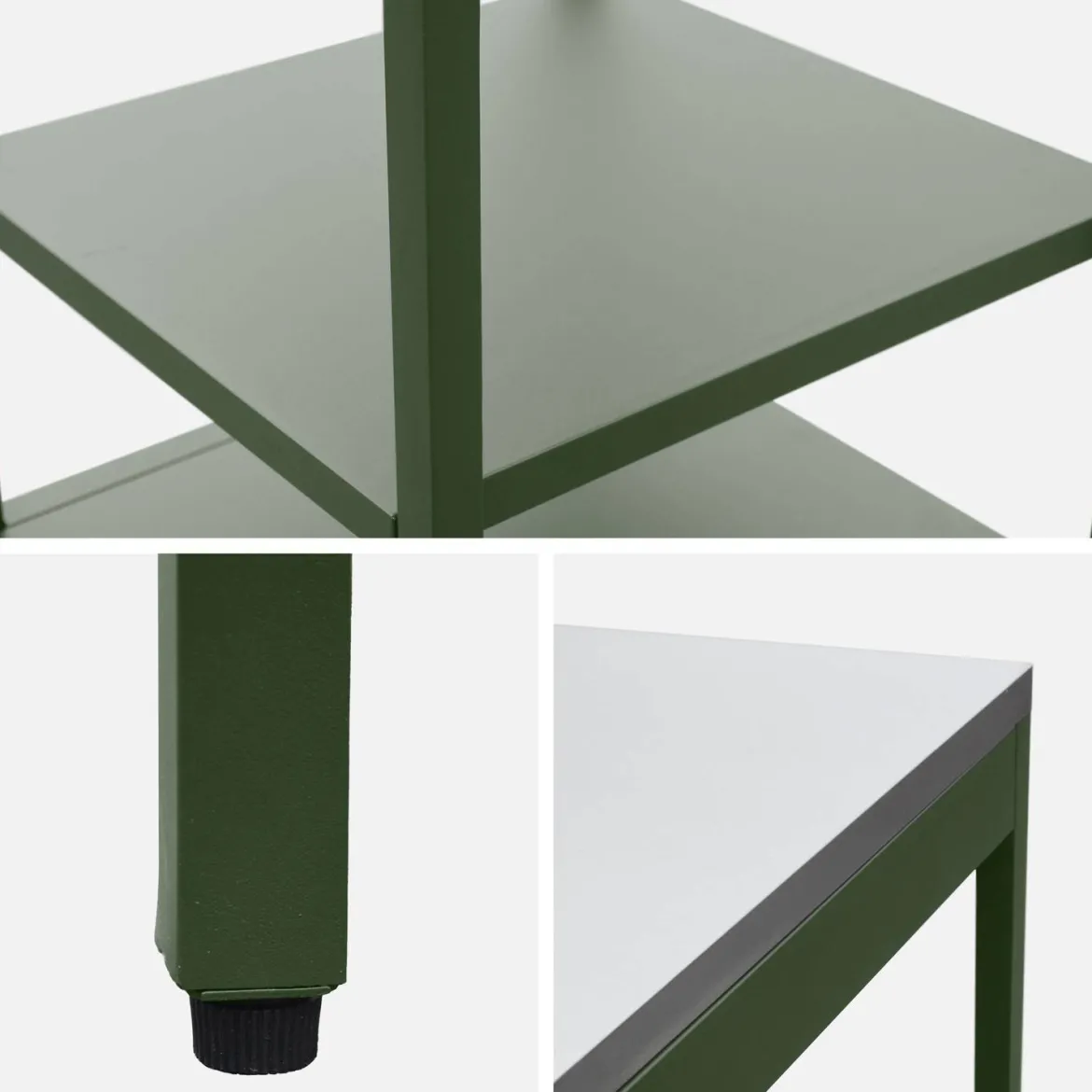 Modulo cucina da esterno in acciaio con 2 ripiani, 49cm