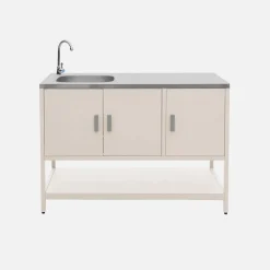 Modulo cucina da esterno in acciaio, 3 moduli
