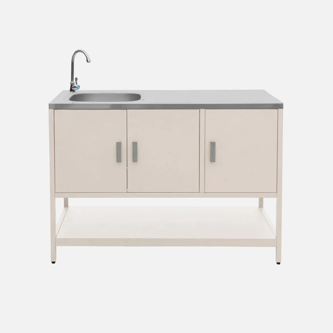 Modulo cucina da esterno in acciaio, 3 moduli