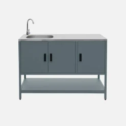 Modulo cucina da esterno in acciaio, 3 moduli