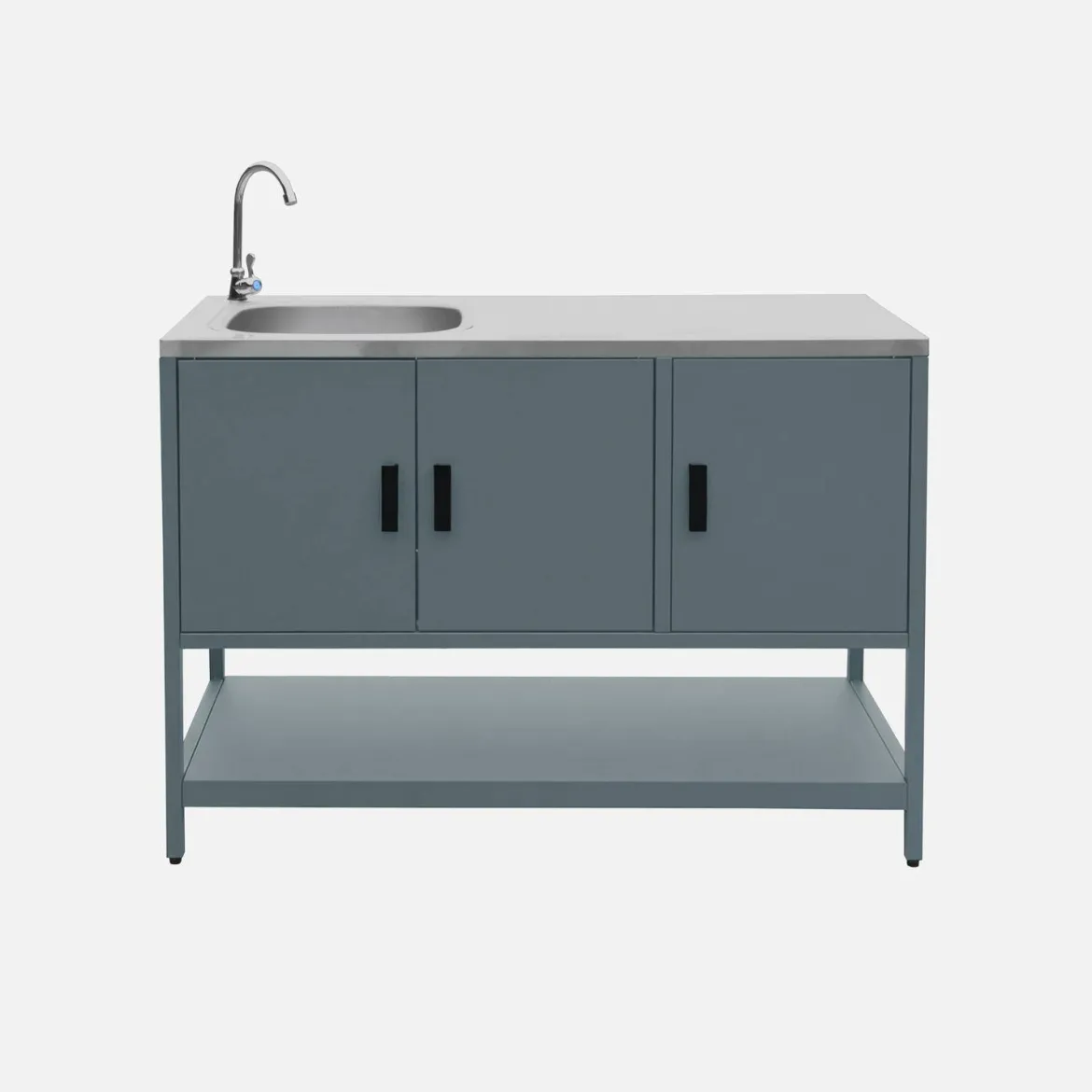 Modulo cucina da esterno in acciaio, 3 moduli