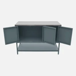 Modulo cucina da esterno in acciaio 3 ante e 1 ripiano, 120cm