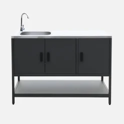 Modulo cucina da esterno in acciaio inossidabile, 3 moduli