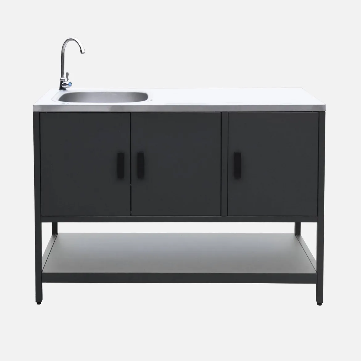 Modulo cucina da esterno in acciaio inossidabile, 3 moduli