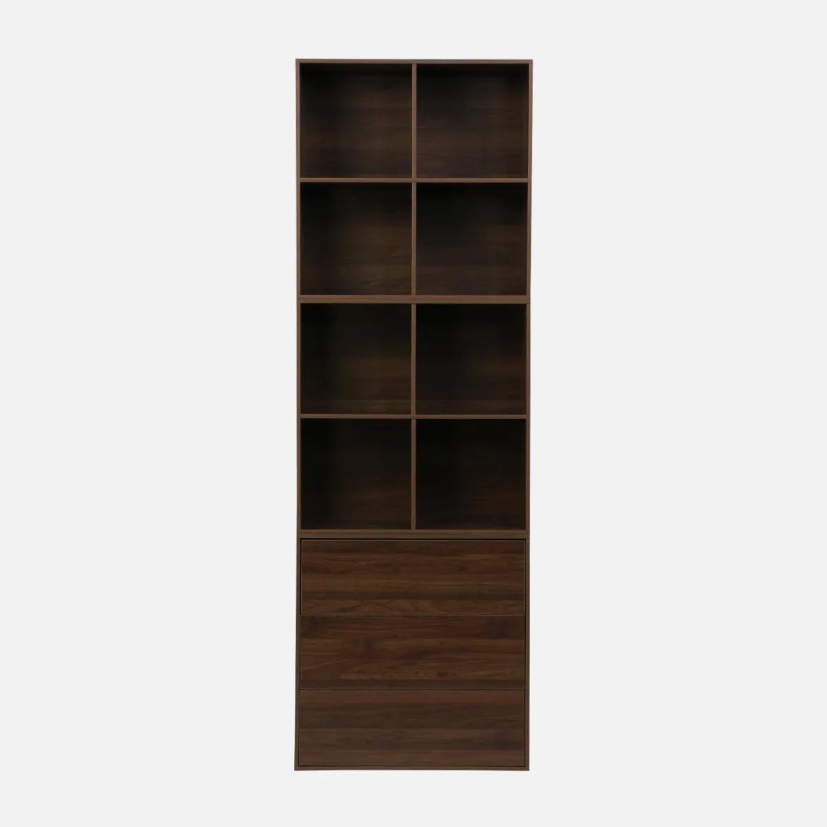 Modulo di stoccaggio decorativo in legno 3 cassetti