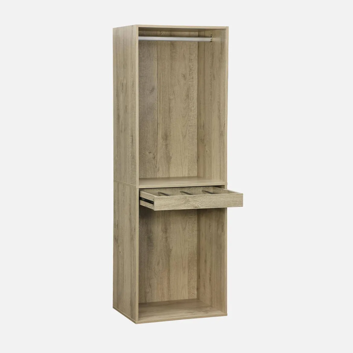Modulo guardaroba con appendiabiti e portapantaloni