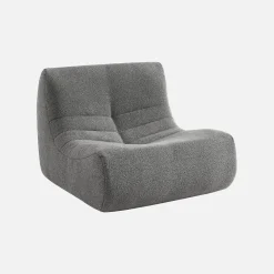 Modulo per divano modulare senza braccioli in bouclé