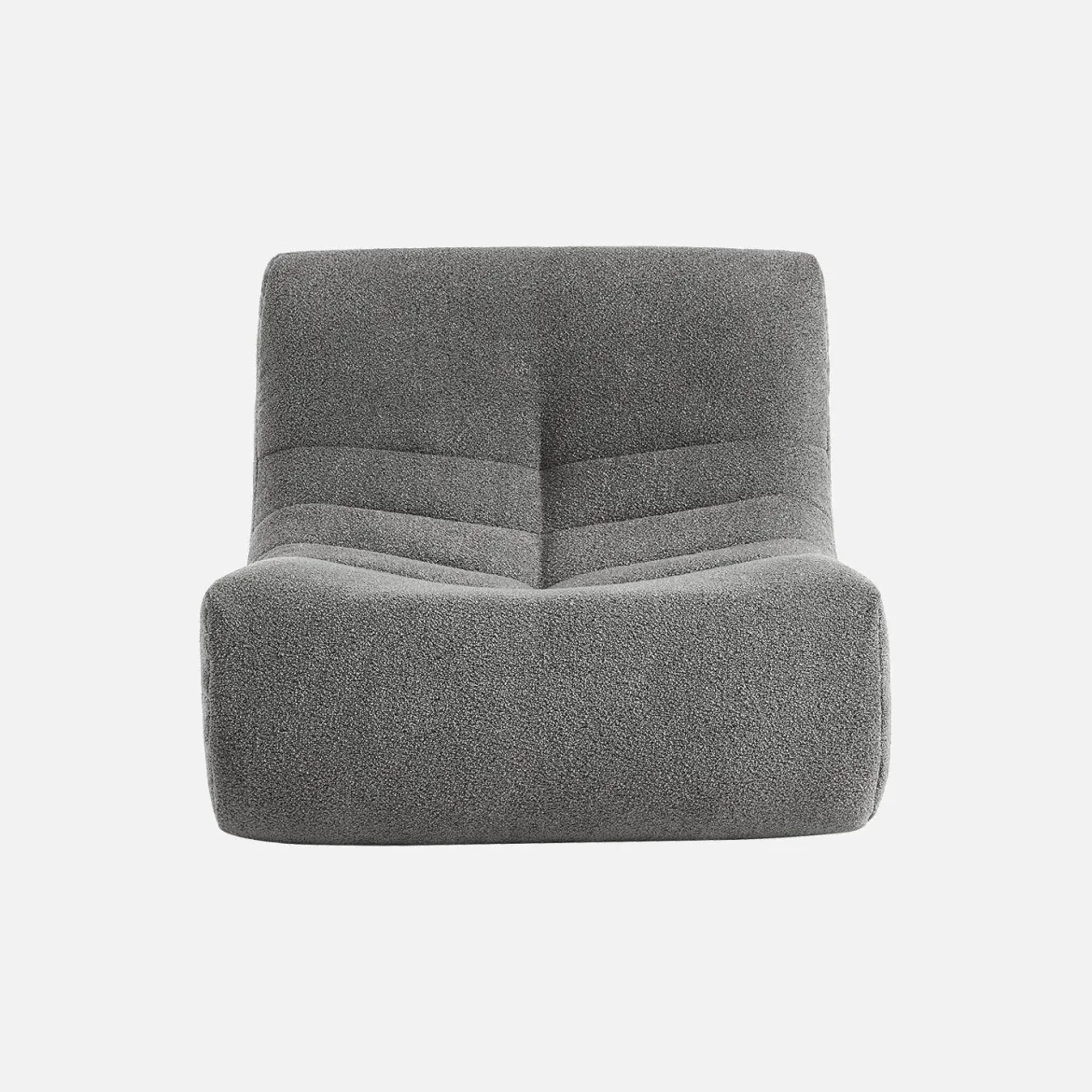 Modulo per divano modulare senza braccioli in bouclé