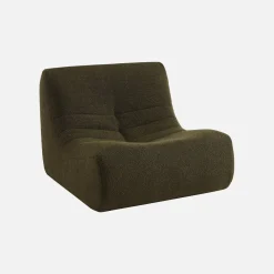 Modulo per divano modulare senza braccioli in bouclé