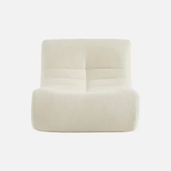 Modulo per divano modulare senza braccioli in bouclé
